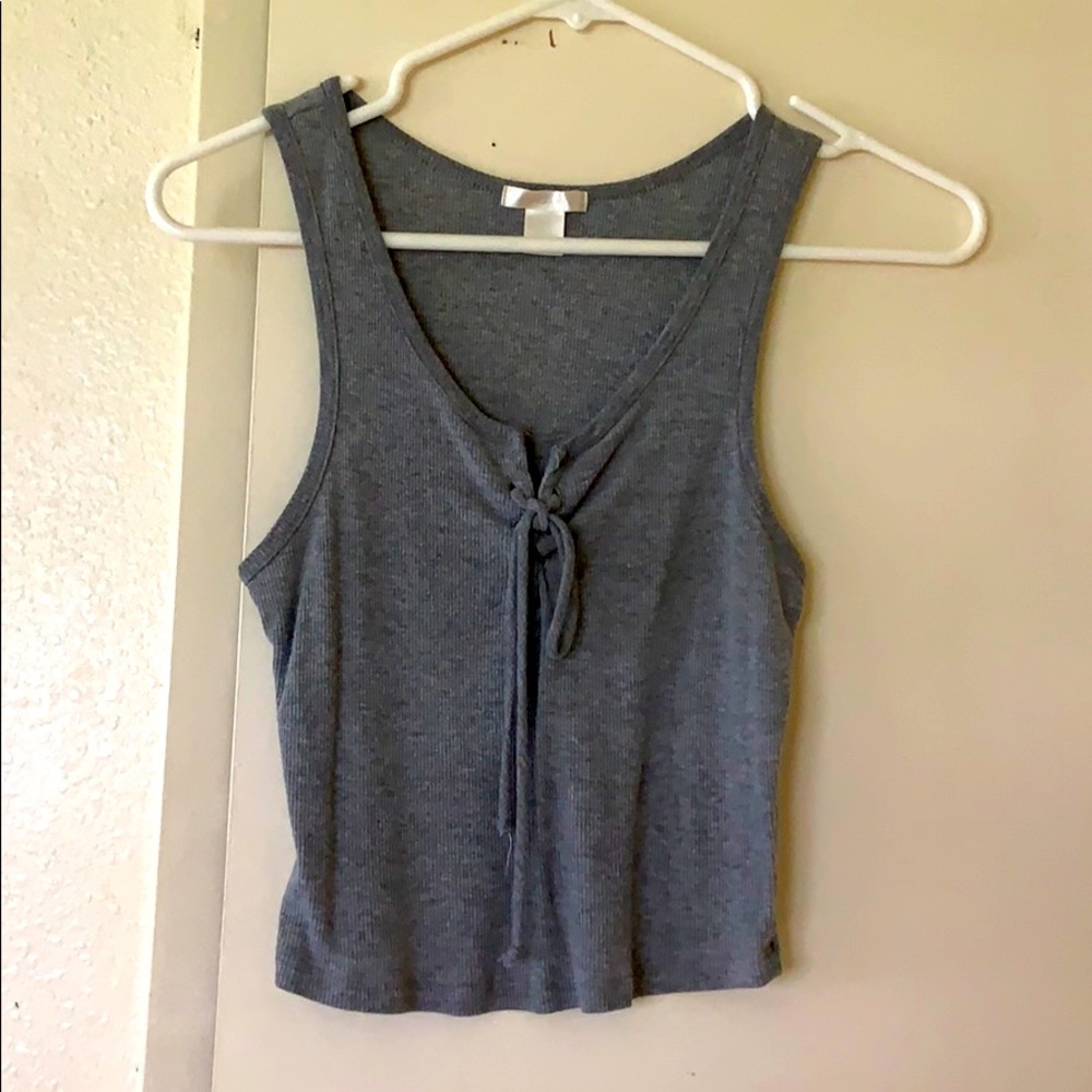 Grey crop top
